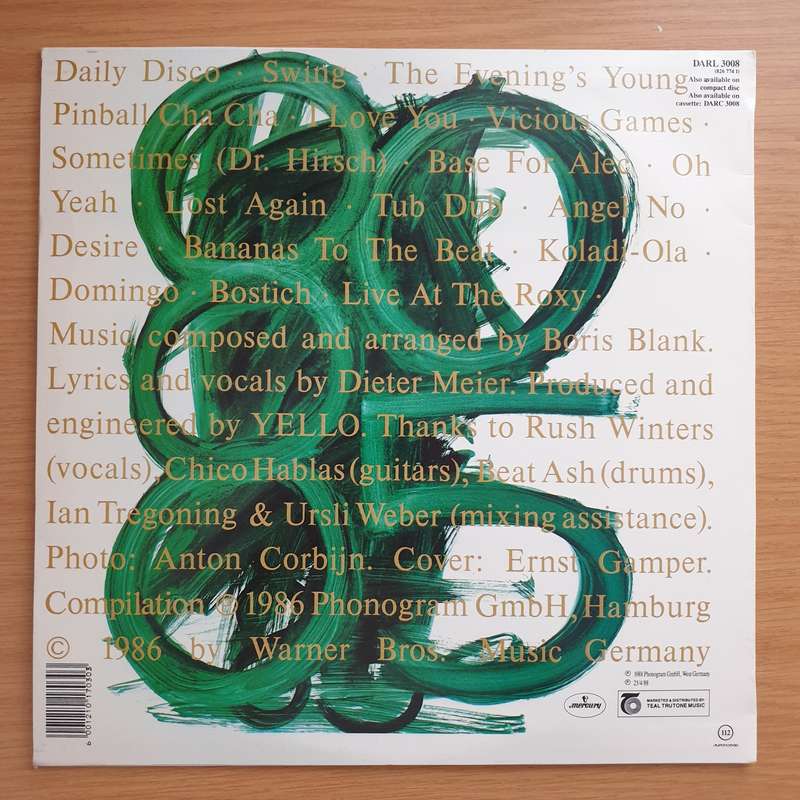 Yello  1980 - 1985 The New Mix In One Go  Double Vinyl LP Record - Very-Good+ Quality (VG+)...