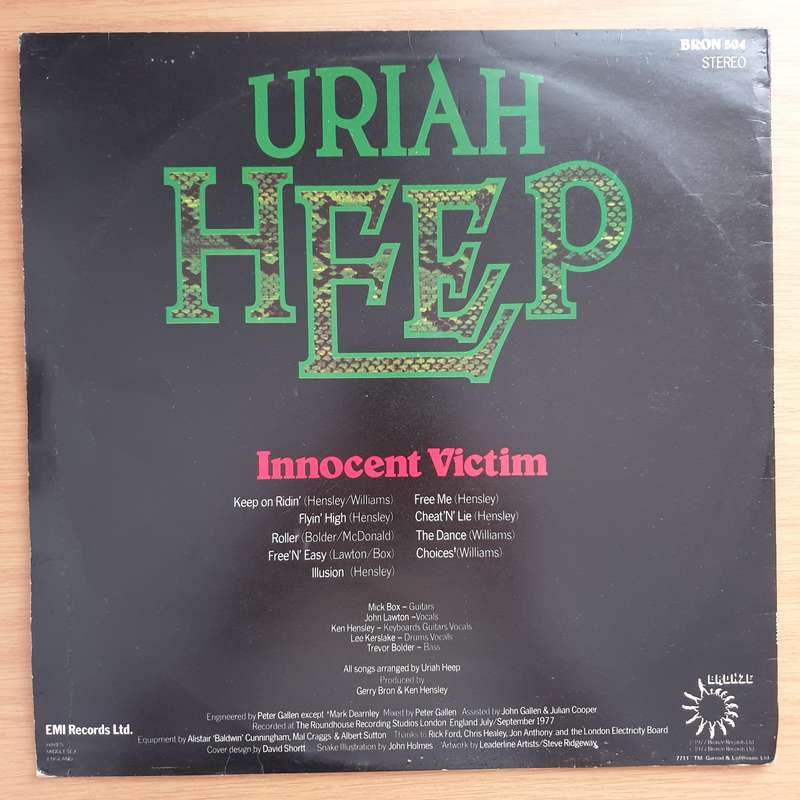 Uriah Heep  - Innocent Victim - Vinyl LP Record - Very-Good+ Quality (VG+)