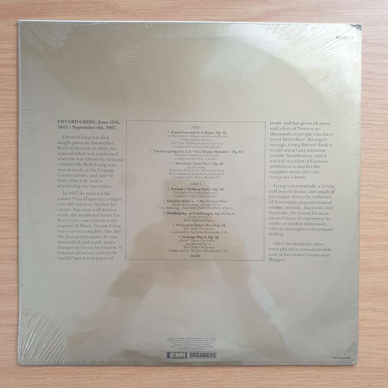 Grieg - Masterpiece Series - Vinyl LP Record - Sealed