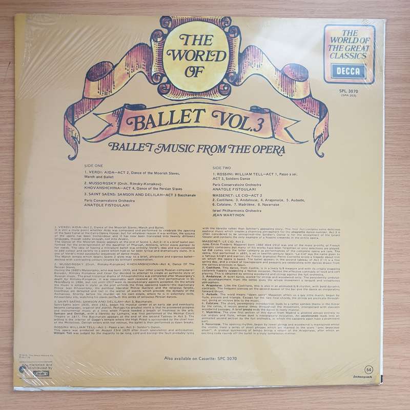 The World Of Ballet Vol 3 - Vinyl LP Record Sealed