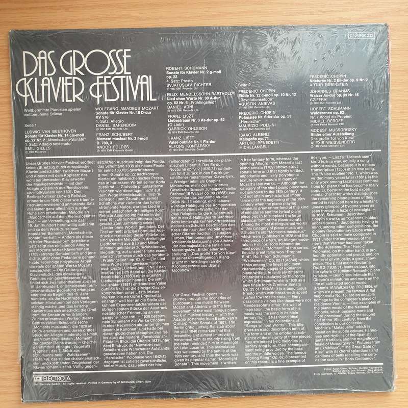 Das Grosse Klavier-Festival - Vinyl LP Record Sealed