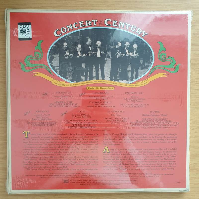 Concert Of The Century - Live at Carnegie Hall 1976 - Members Of The New York Philharmonic Orches...