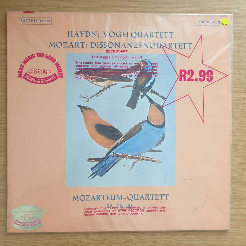 Haydn, Mozart, Mozarteum-Quartett Salzburg  Vogelquartett / Dissonanzenquarett - Vinyl LP Reco...