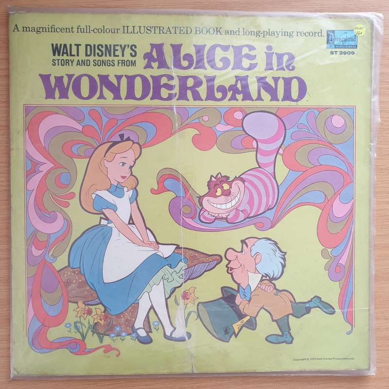 Disneyland Records - Walt Disney's - Alice In Wonderland (Booklet insert included)- Vinyl LP Reco...