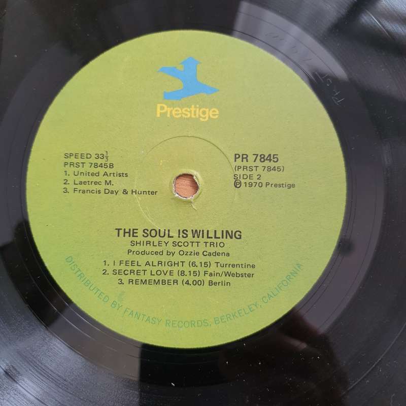 Shirley Scott Trio With Stanley Turrentine  The Soul Is Willing - Vinyl LP Record - Very-Good+...