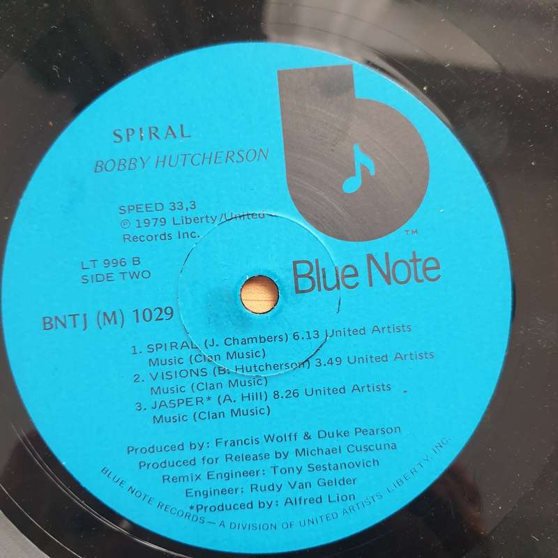 Bobby Hutcherson  Spiral (Blue Note) - Vinyl LP Record - Very-Good+ Quality (VG+)