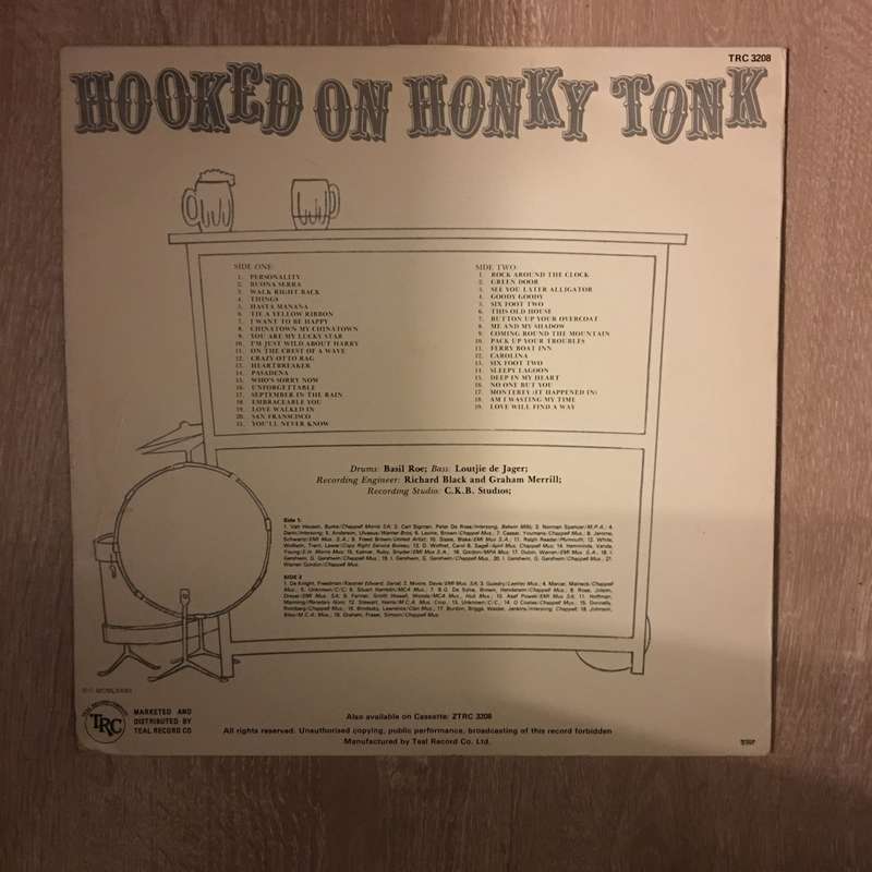 Cliff Jones - Hooked On Honky Tonk - 40 Party Greats -  Vinyl LP Record - Opened  - Good Quality (G)