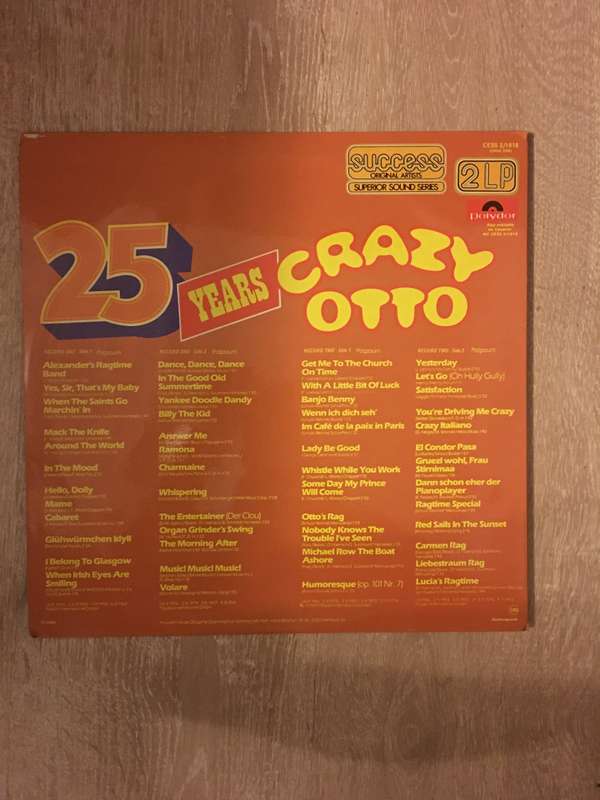 Crazy Otto - 25 Years - Double Vinyl LP Record - Opened  - Very-Good+ Quality (VG+)