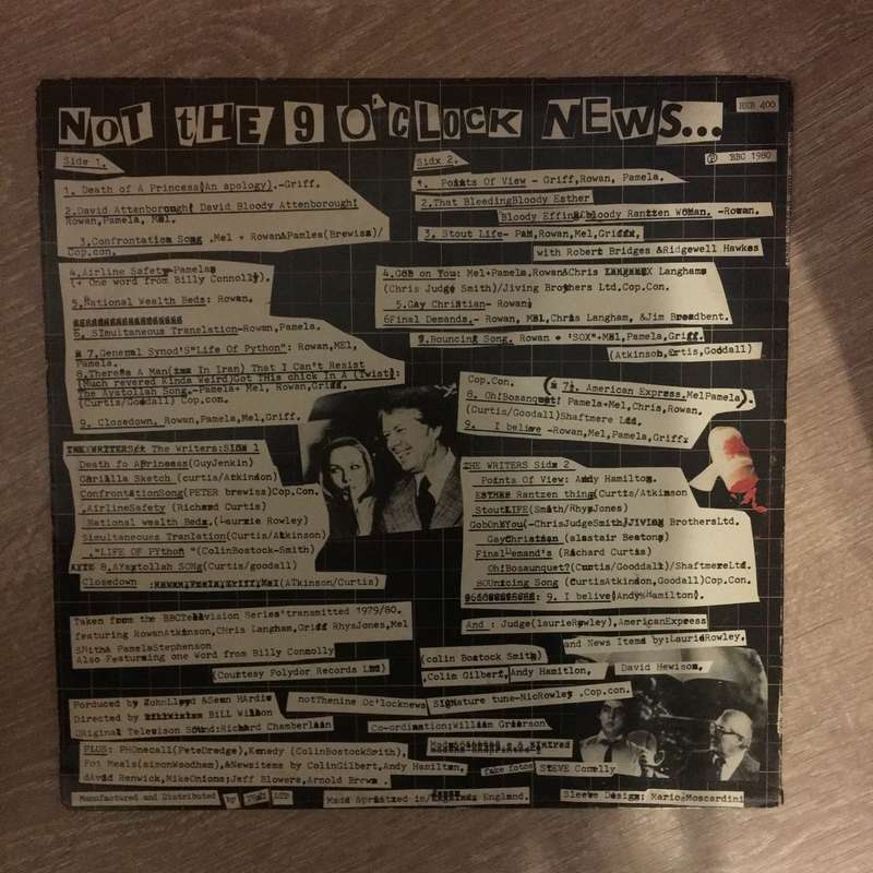 BBC - Not The Nine O' Clock News - Vinyl LP Record - Opened  - Very-Good+ Quality (VG+)