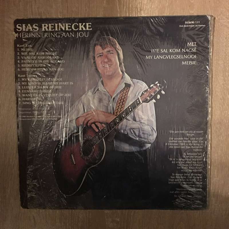 Sias Reinecke - Herrenering Ann Jou - Vinyl LP Record - Opened  - Very-Good Quality (VG)