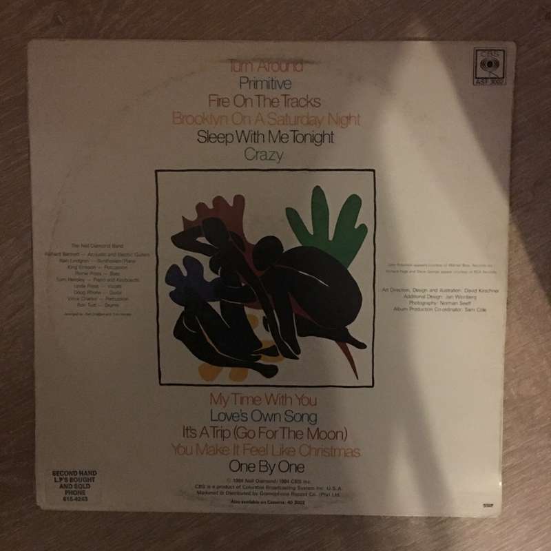 Neil Diamond - Primitive - Vinyl LP Record - Opened  - Very-Good+ Quality (VG+)
