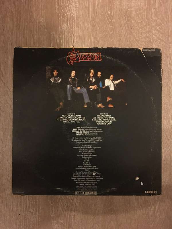 Saxon - Wheels Of Steel - Vinyl LP Record - Opened  - Very-Good+ Quality (VG+)