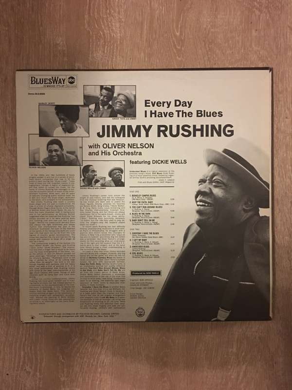 Jimmy Rushing With Oliver Nelson And His Orchestra  Every Day I Have The Blues -  Vinyl ...