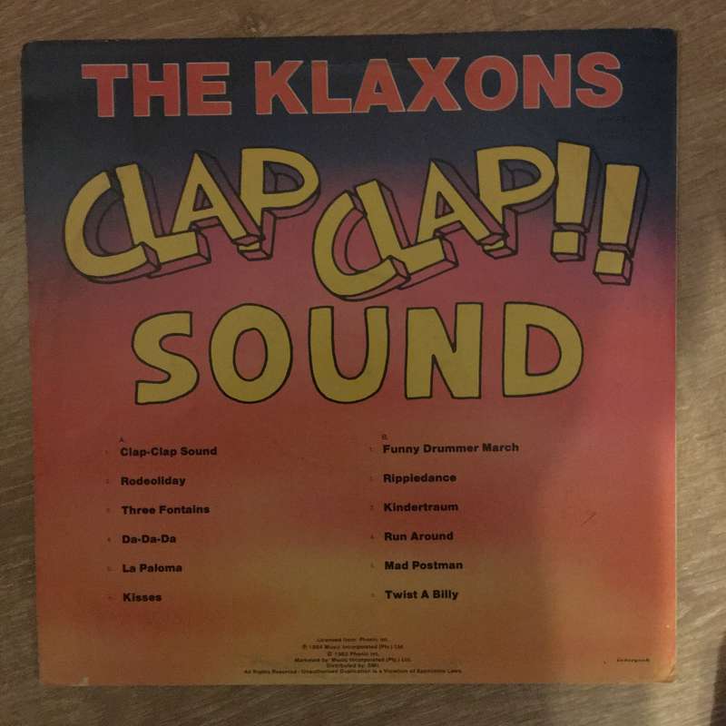 The Klaxons - The Clap Clap Sound  Vinyl LP Record - Opened  - Good+ Quality (G+)