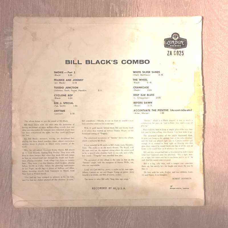 Bill Black's Combo - Vinyl LP Record - Opened  - Very-Good- Quality (VG-)
