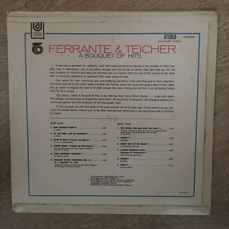 Ferrante & Teicher - A Bouquet Of Hits   Vinyl LP Record - Opened  - Good+ Quality (G+)