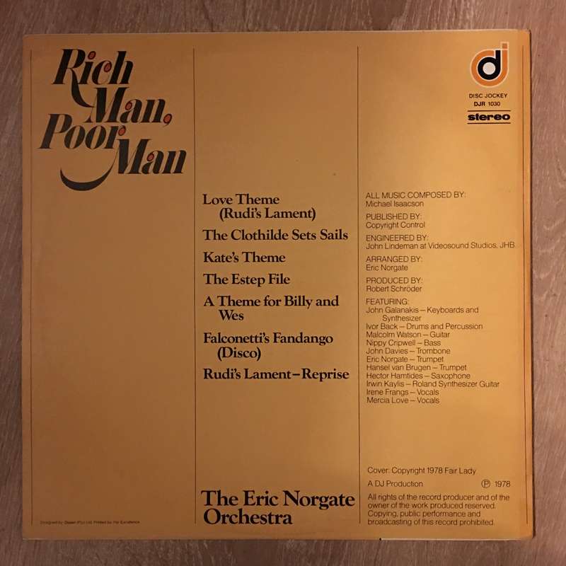 Rich Man Poor Man - Vinyl LP Record - Opened  - Very-Good+ Quality (VG+)