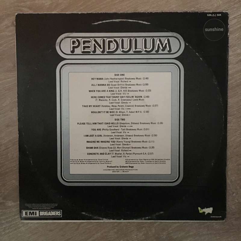 Pendulum  Pendulum - Vinyl LP Record - Opened  - Very-Good+ Quality (VG+)