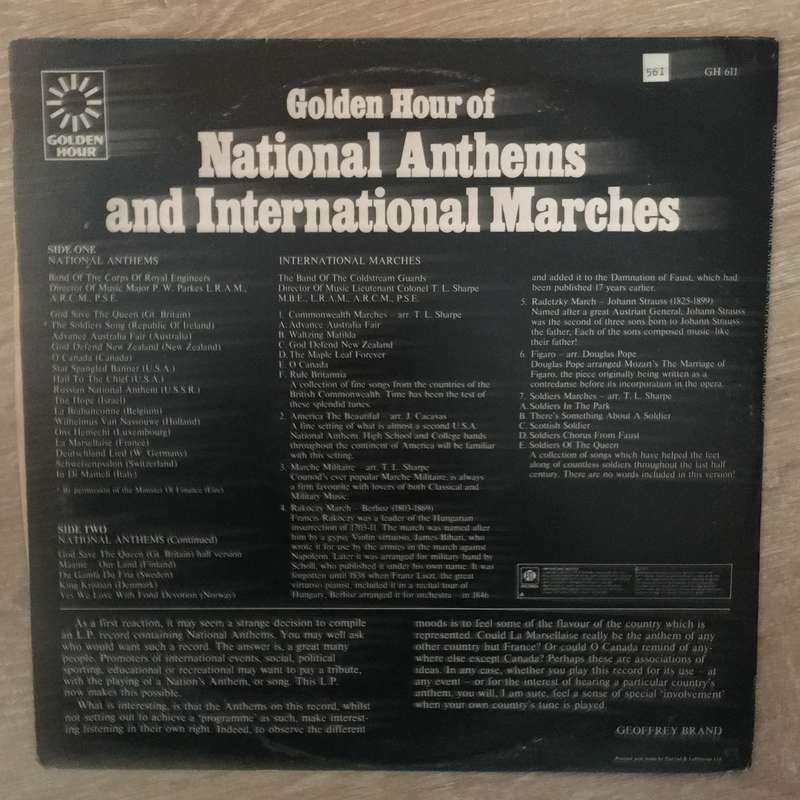 The Band Of The Corps Of Royal Engineers, Coldstream Guards  Golden Hour of National Anthem...