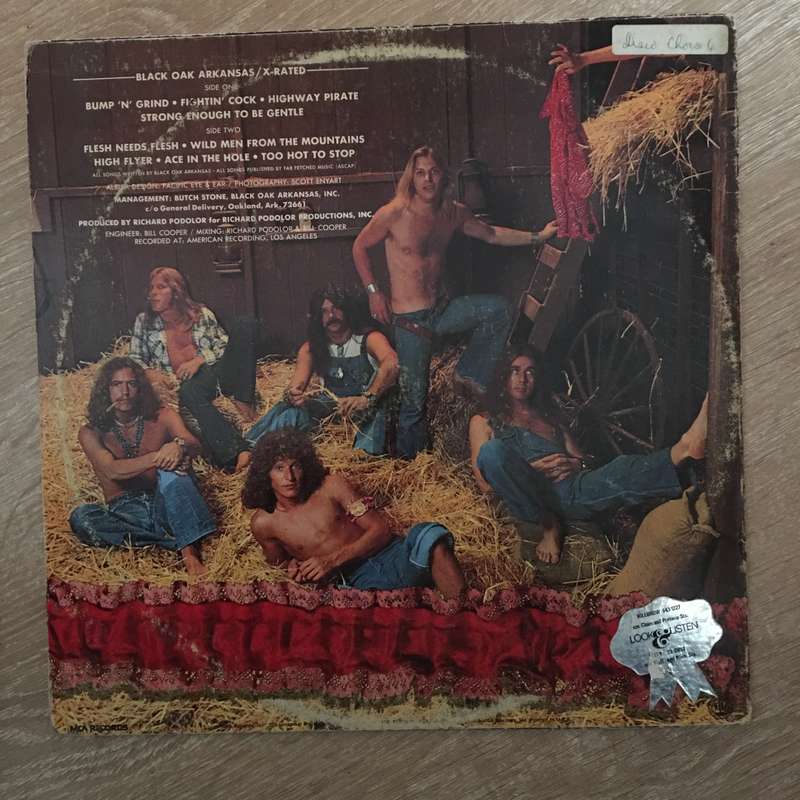 Black Oak Arkansas - Zero Rated - Vinyl LP Record - Opened  - Very-Good- Quality (VG-)