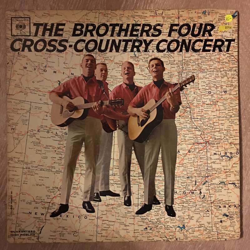 The Brothers Four - Cross Country Concert - Vinyl LP Record - Opened  - Very-Good- Quality (VG-)