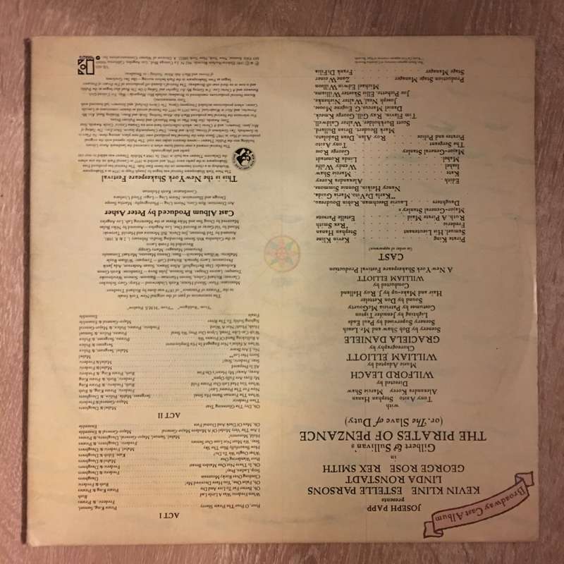 Gilbert & Sullivan's The Pirates Of Penzance - (Broadway Cast)  - Vinyl LP Record - Opened  - Ver...