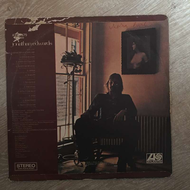 Jonathan Edwards  Vinyl LP Record - Opened - Good+ Quality (G+)