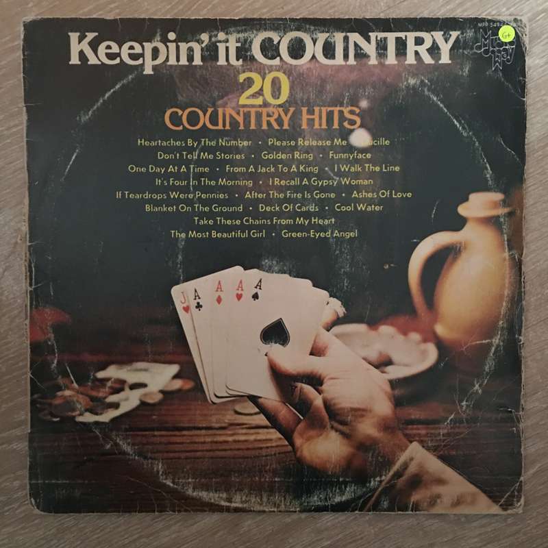 Keepin' It Country - 20 Hits  Vinyl LP Record - Opened - Good+ Quality (G+)