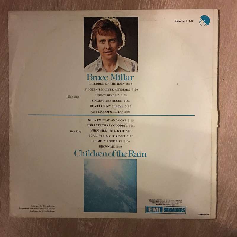Bruce Millar - Children Of The Rain  - Vinyl LP Record - Opened  - Very-Good Quality (VG)