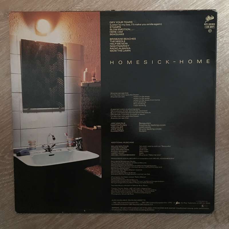 Social Security  Homesick - Home - Vinyl LP Record - Opened  - Very-Good+ Quality (VG+)
