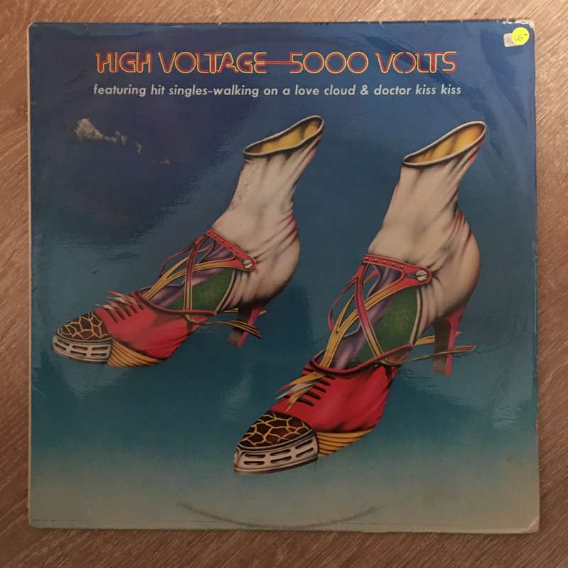 High Voltage - 5000 Volts - Vinyl LP Record - Opened  - Very-Good- Quality (VG-)
