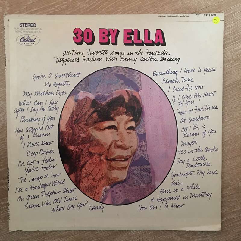 Ella Fitzgerald - 30 By Ella - Vinyl LP Record - Opened  - Very-Good- Quality (VG-)