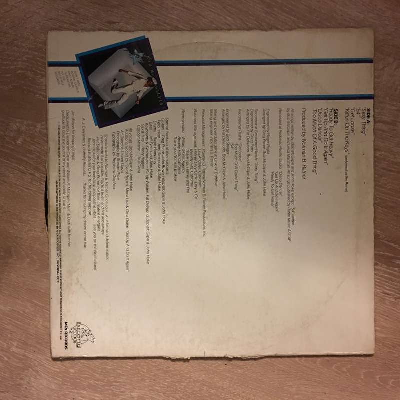 Bob McGilpin II  Get Up - Vinyl LP Record - Opened  - Very-Good- Quality (VG-)