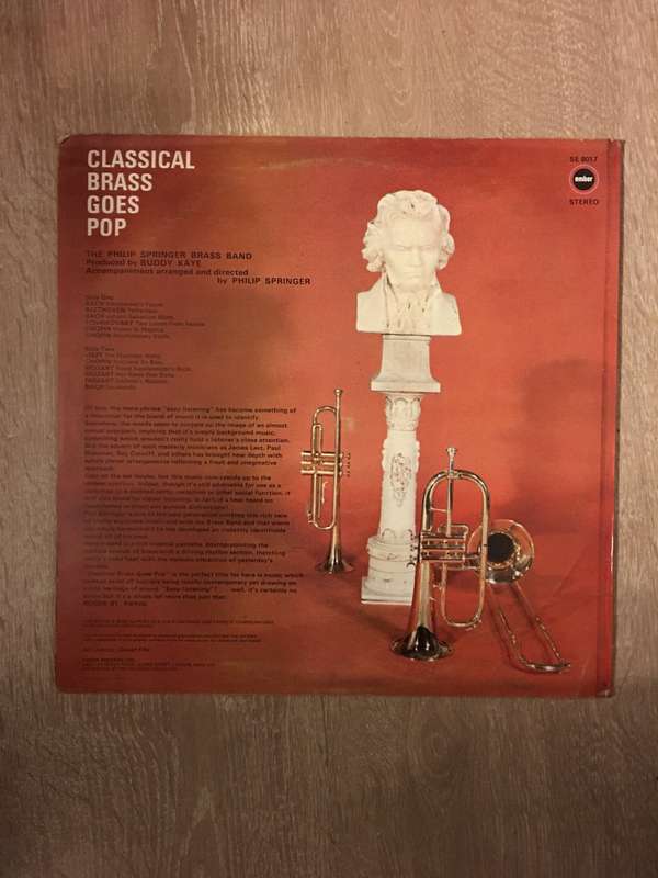 Phillip Springer Brass Band - Classical Goes Pop - Vinyl LP Record - Opened  - Very-Good+ Quality...