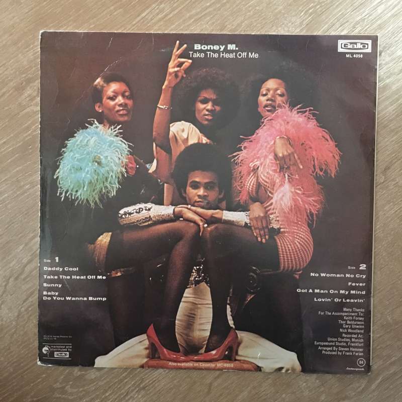 Boney M - Take The Heat Off Me  Vinyl LP Record (G+)