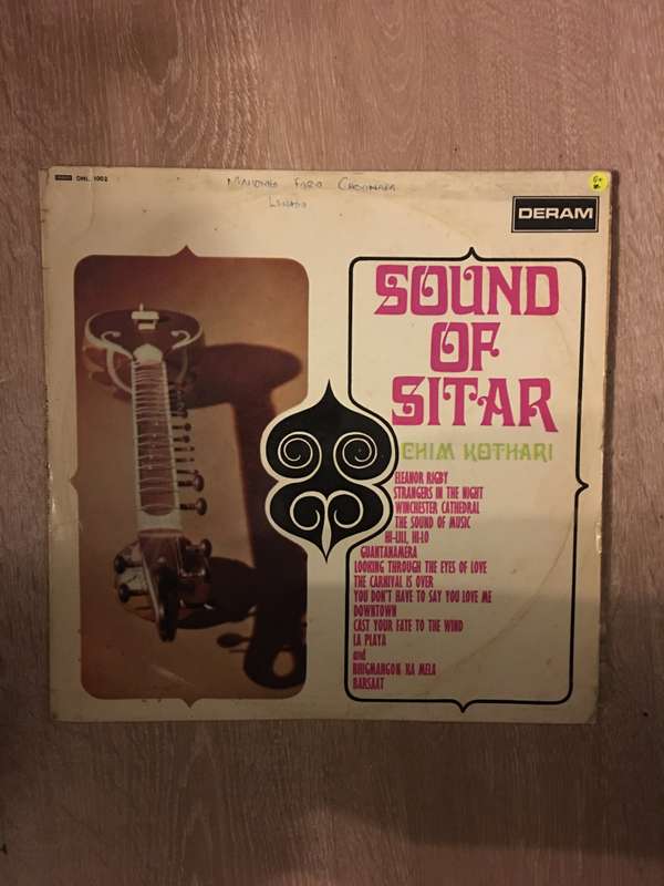Chim Kothari - Sound of Sitar - Vinyl LP Record - Opened  - Good+ Quality (G+)
