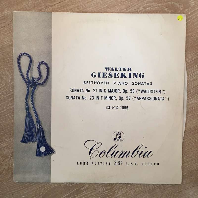 Walter Gieseking  - Beethoven  "Waldstein And "Appassionata Sonatas - Vinyl LP Record - Ope...