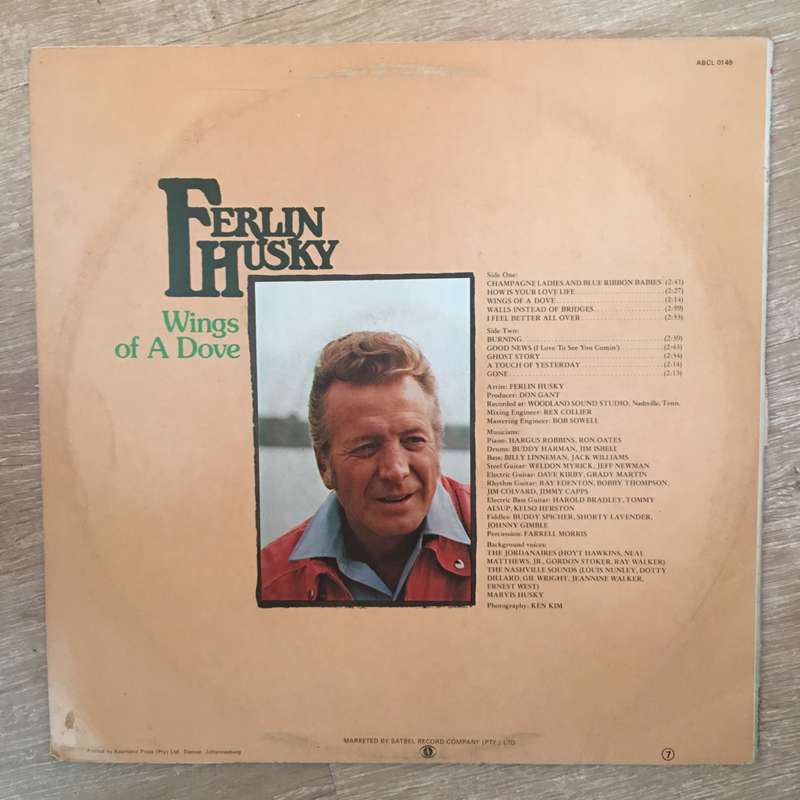 Ferlin Husky - Wings Of A Dove - Vinyl LP Record - Opened  - Very-Good+ Quality (VG+)