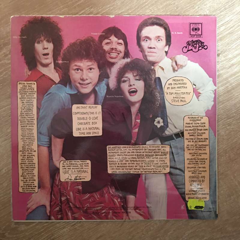 Dan Hartman - Instant Replay - Vinyl LP Record - Opened  - Very-Good+ Quality (VG+)
