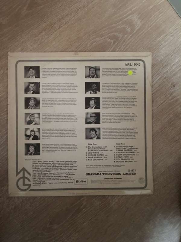 Laugh With The Comedians - Vinyl LP Record - Opened  - Very-Good- Quality (VG-)