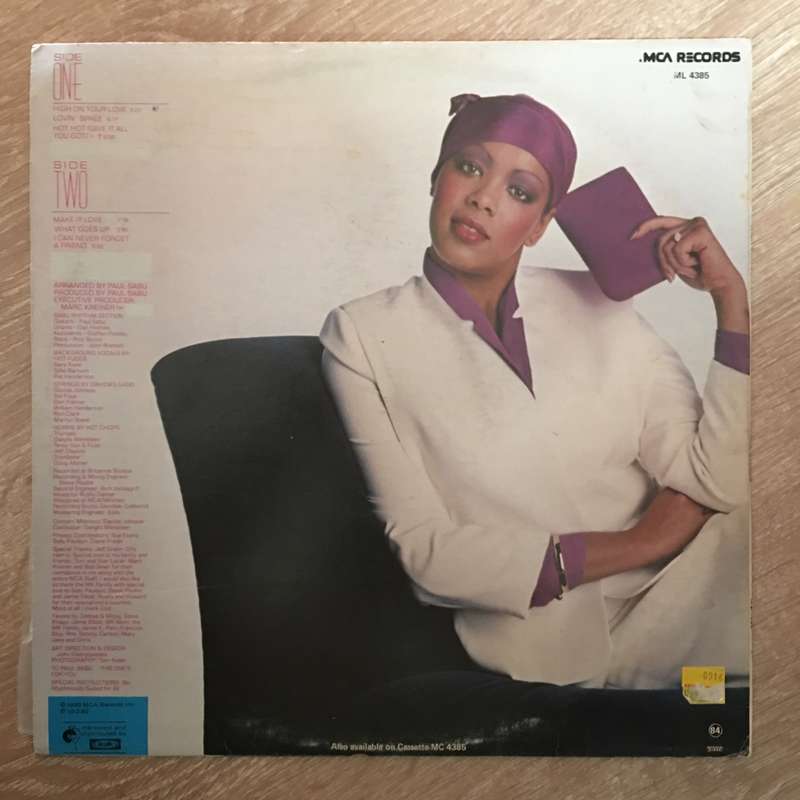 Debbie Jacobs  High On Your Love - Vinyl LP Record - Opened  - Very-Good+ Quality (VG+)