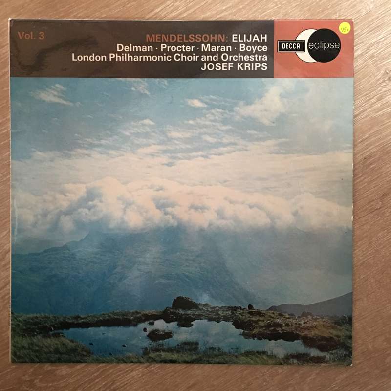 Mendelssohn : Elijah Choruses . Josef Krips  - Vinyl LP Record - Opened  - Very-Good+ Quality ...
