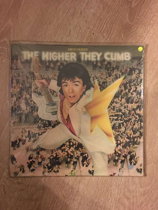 David Cassidy - The Higher They Climb - Vinyl LP Record - Opened  - Very-Good+ Quality (VG+)