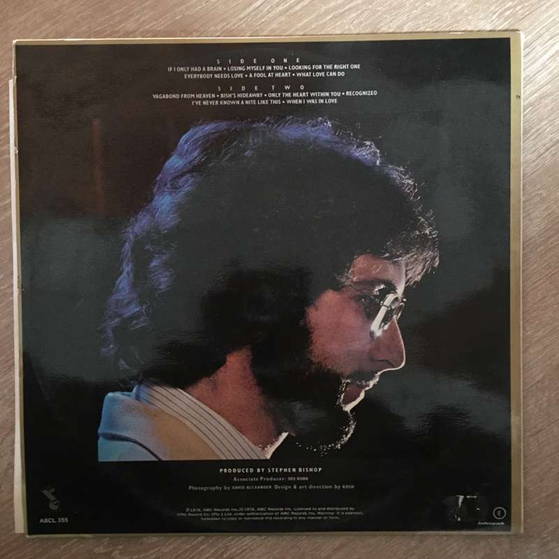 Stephen Bishop  Bish - Vinyl LP Record - Opened  - Very-Good+ Quality (VG+)