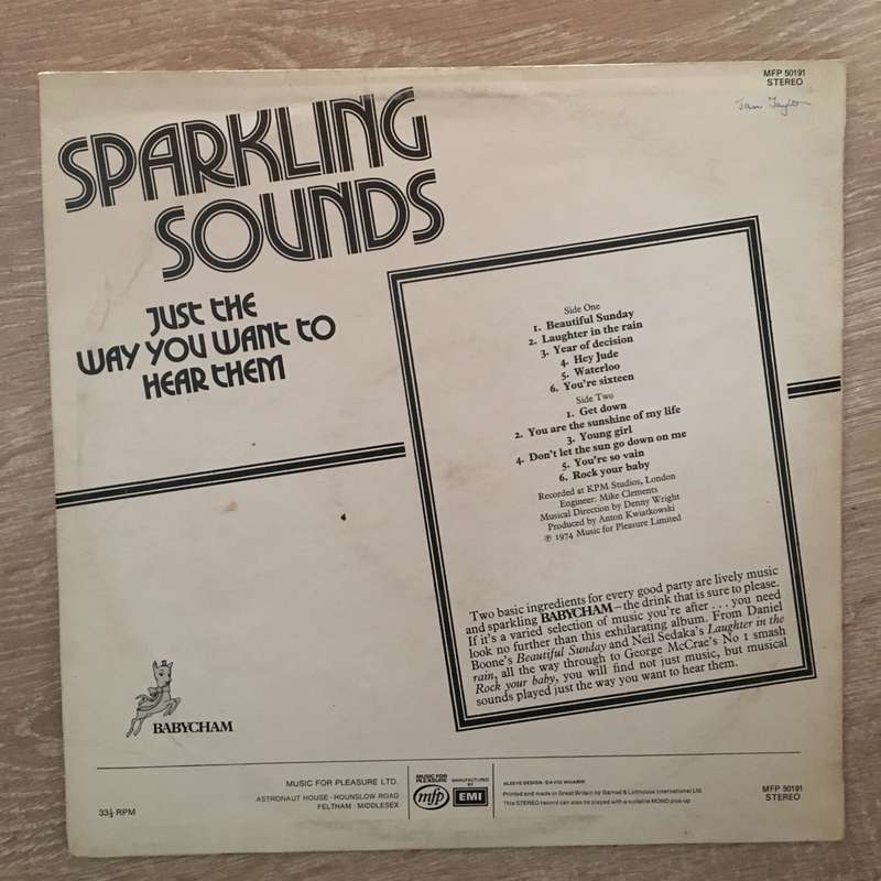 Sparkling Sounds - Vinyl LP Record - Opened  - Good Quality (G)
