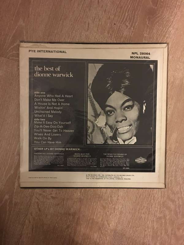 The Best of Dionne Warwick - Vinyl LP Record - Opened  - Very-Good+ Quality (VG+)