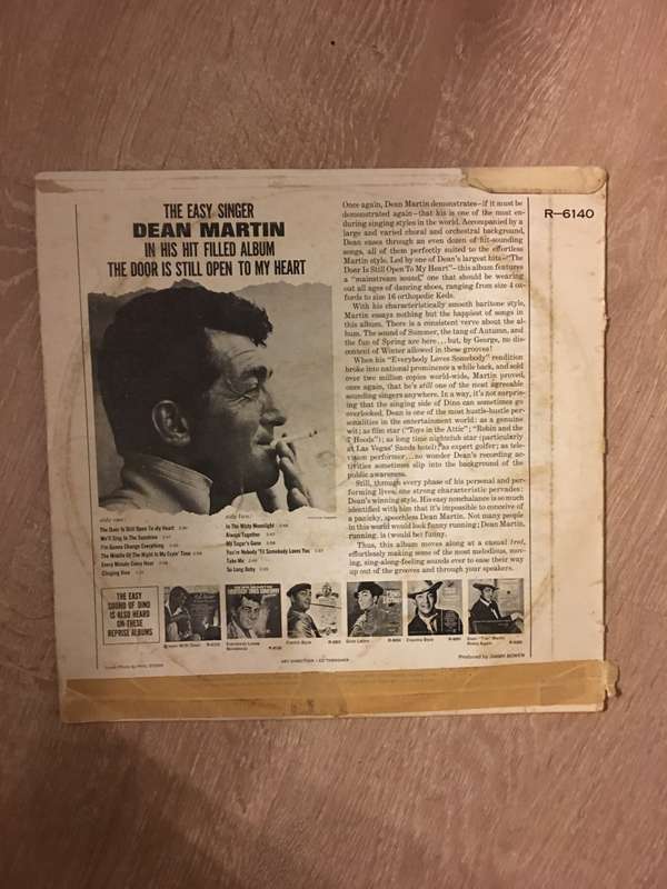 Dean Martin - The Door is Still Open to My Heart - Vinyl LP Record - Opened  - Very-Good Quality ...