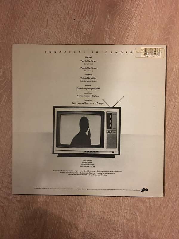 Innocence in Danger - Violate The Video - Vinyl LP Record - Opened  - Very-Good+ Quality (VG+)
