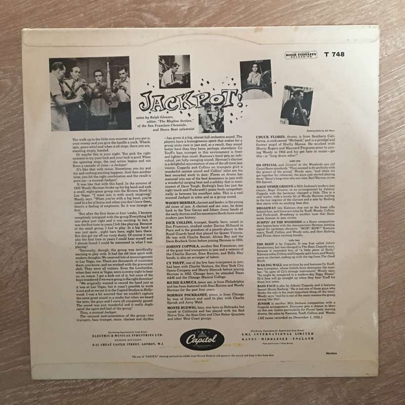 Woody Herman And The Las Vegas Herd  Jackpot! - Vinyl LP Record  (VG+)