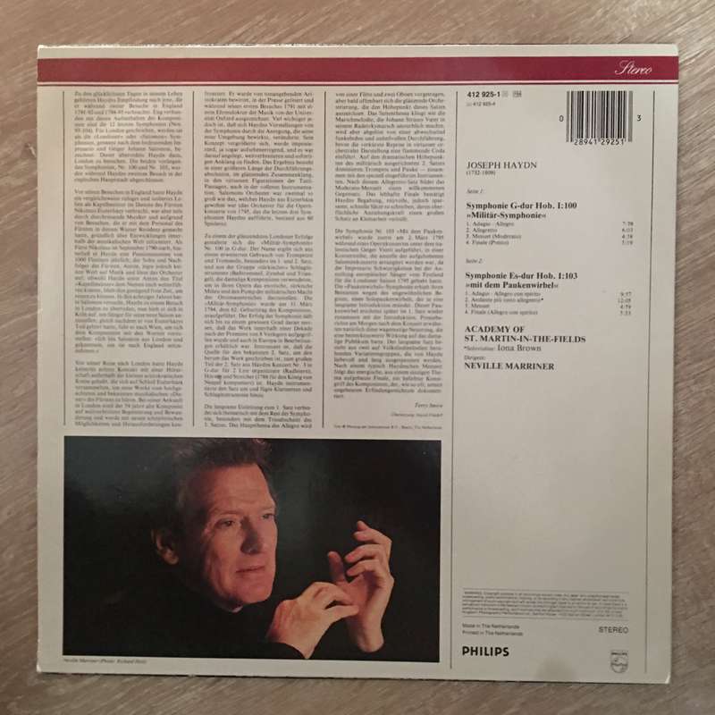 Joseph Haydn - Academy Of St. Martin-in-the-Fields  Neville Marriner  Symphonies: No. 10...